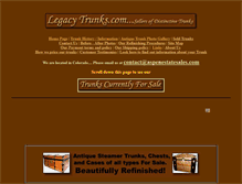 Tablet Screenshot of legacytrunks.com